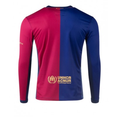 Fotbalové Dres Barcelona Domácí 2024-25 Dlouhý Rukáv Fotbalové Dres Barcelona Domácí 2024-25 Dlouhý Rukáv